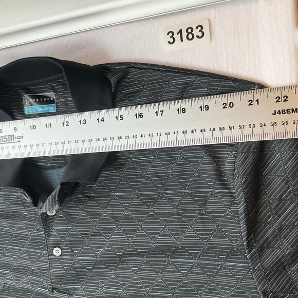 PGA Tour Golf Men Short Sleeve Polo Shirt Size 2XL, Gray - Picture 2 of 7